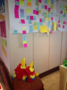 Our friends reviewing the days work at a World Vision meeting in Bangkok! 