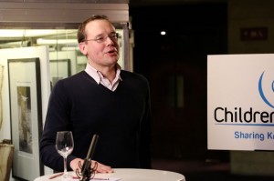 Dominic Vergine speaking at the Children for Health Launch Party, March 7th 2013