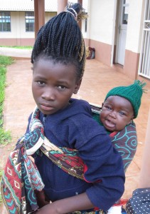 Emma with her baby sister Sylvia