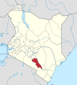 A map of Kenya