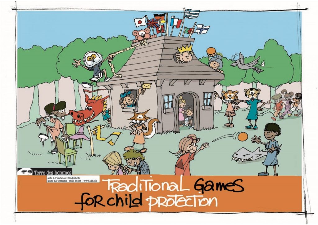 The cover of the manual of Traditional Games for Child Protection Cover.