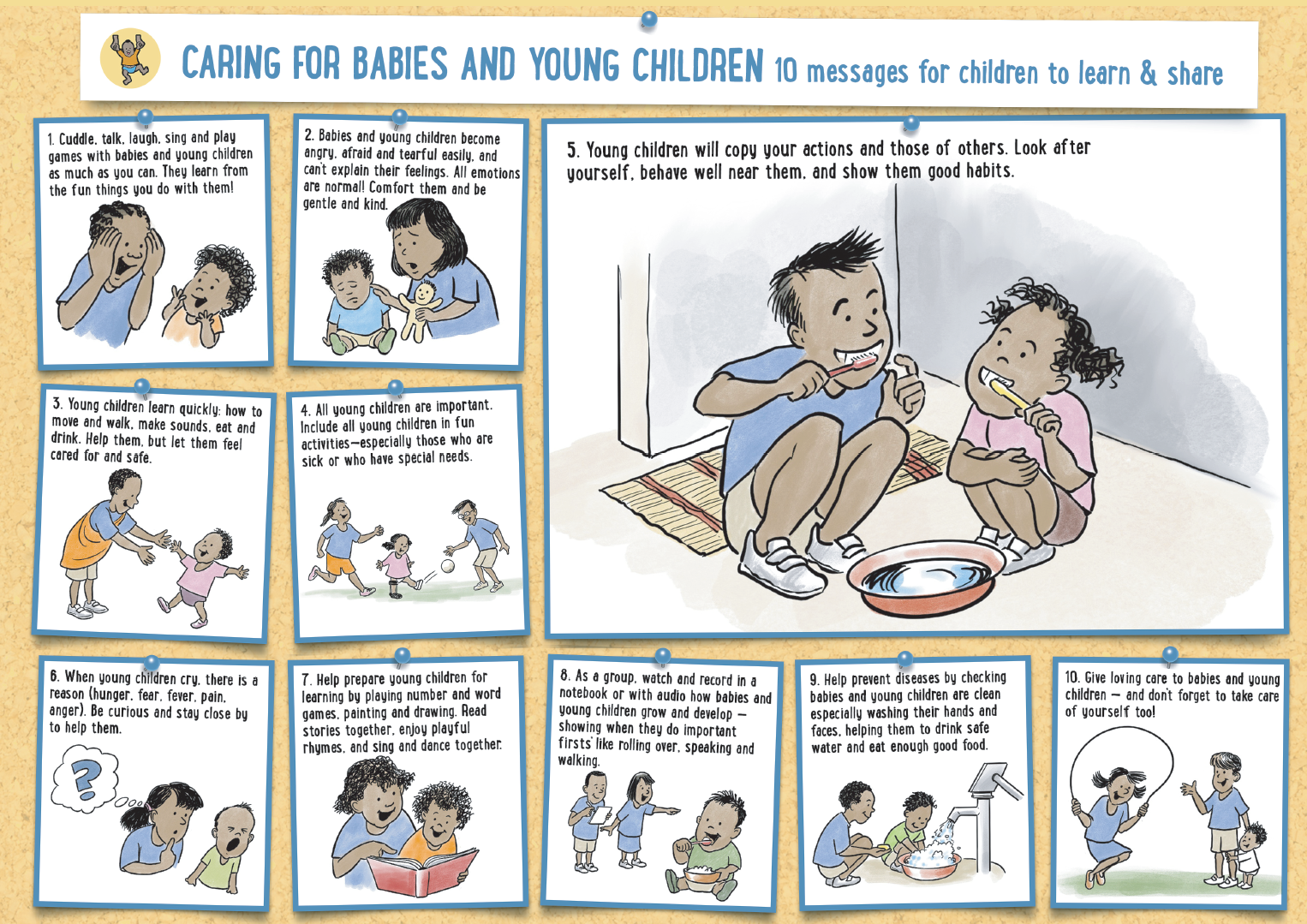 Caring for Babies & Young Children Poster