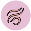The circle icon for Intestinal Worms - an illustration of three worms on a pink background.
